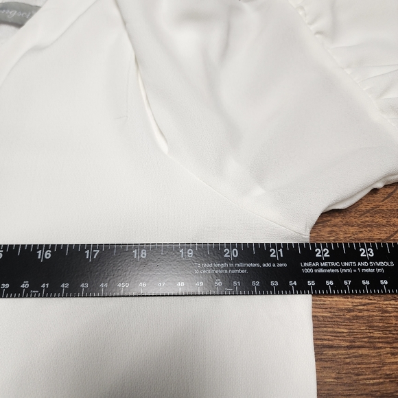 BELONGSCI Women's 2023 Summer Mini Dress, V Neck Bell Tiered Ruffle Sleeves XL - Picture 8 of 8